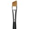 Trekell Synthetic Gold Taklon Brush - Angle, Short Handle, Size 1/2"